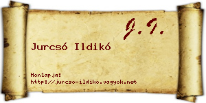 Jurcsó Ildikó névjegykártya