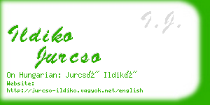 ildiko jurcso business card